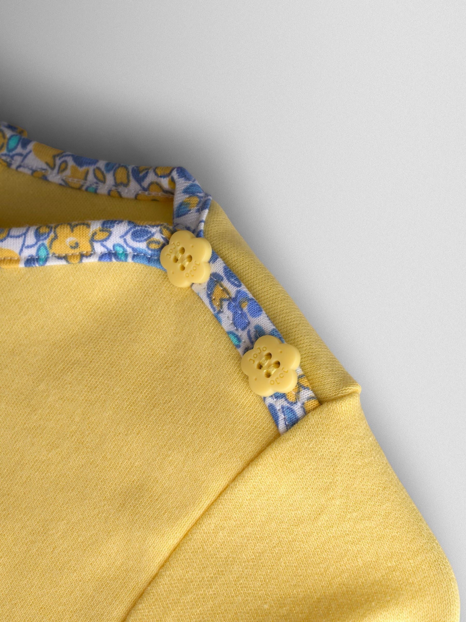 JoJo Maman Bébé Yellow Duck Breton Pocket Top image 3