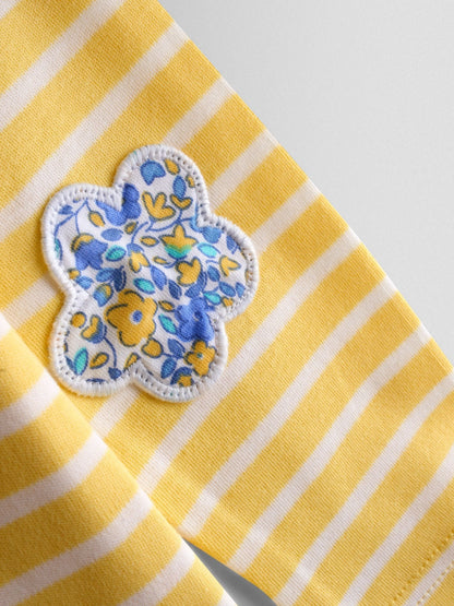 JoJo Maman Bébé Yellow Duck Breton Pocket Top image 5