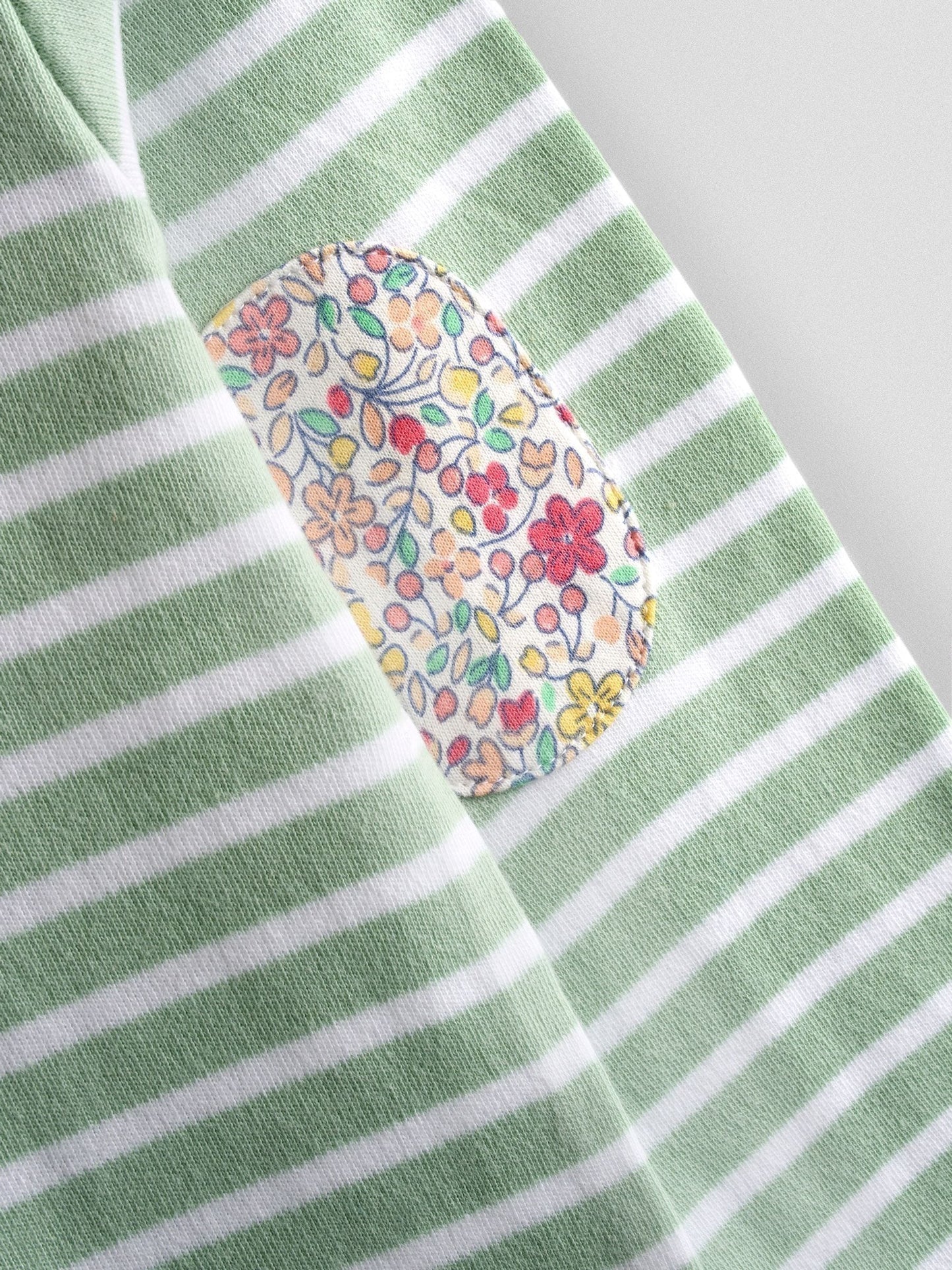 JoJo Maman Bébé Green Cherry Breton Pocket Top image 5