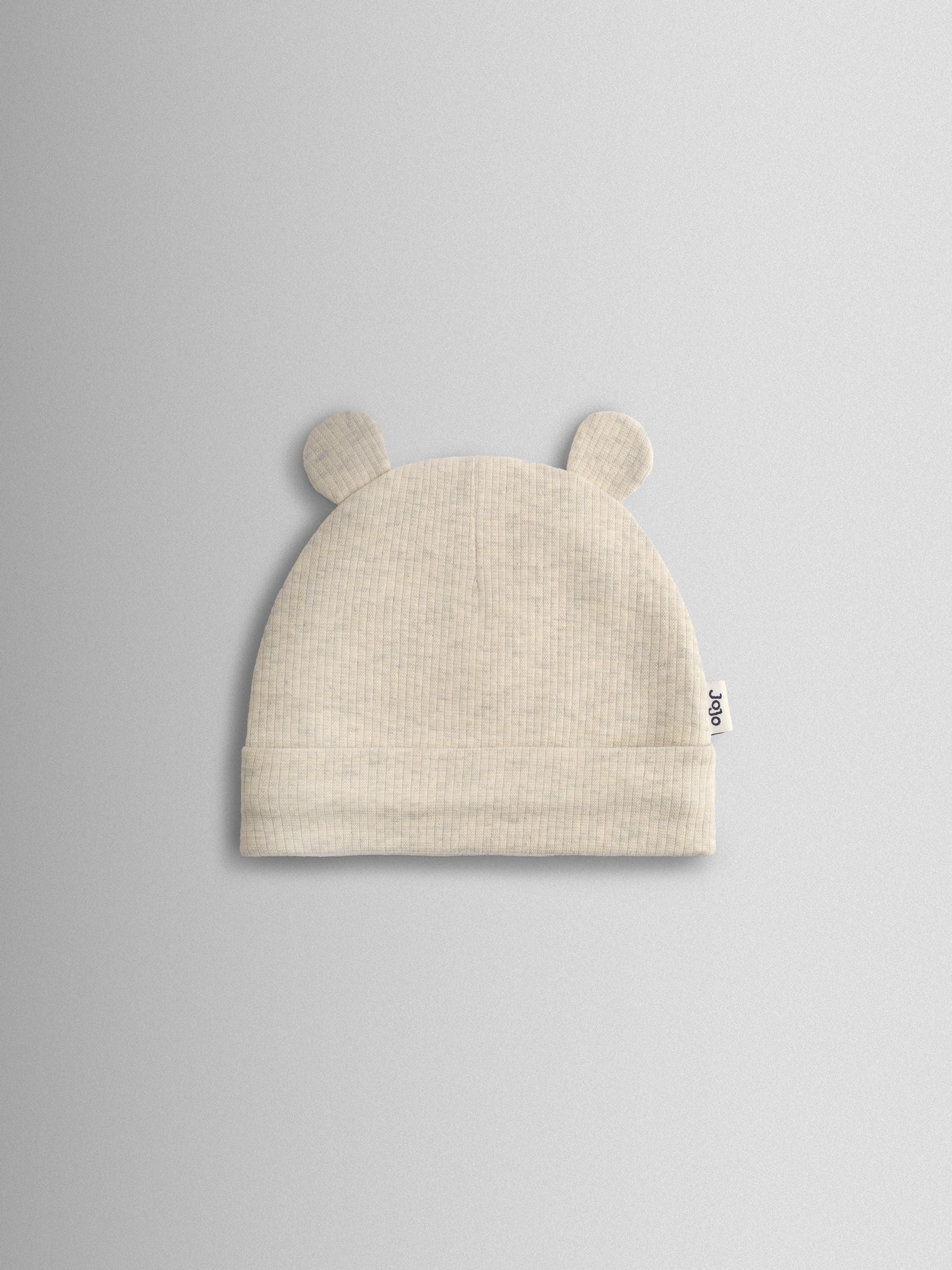 JoJo Maman Bébé Natural 3-Pack Bear Hat image 2