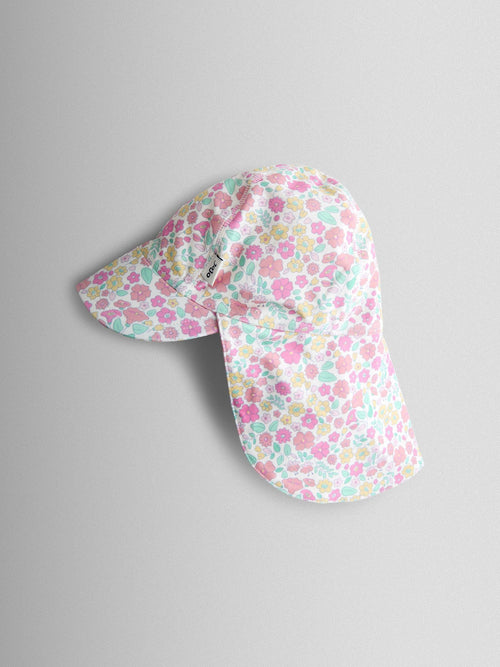 JoJo Maman Bébé Neon Ditsy Floral UV Sun Protection Swim Hat image 1