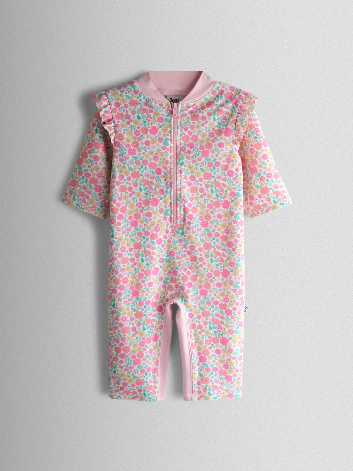 Dsiney Kidz - JoJo Maman Bébé Pink Ditsy Floral UV Sunsafe Suit image 2