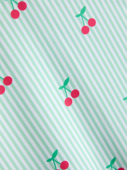 Dsiney Kidz - JoJo Maman Bébé Green Cherry Stripe UV Sunsafe Suit image 5