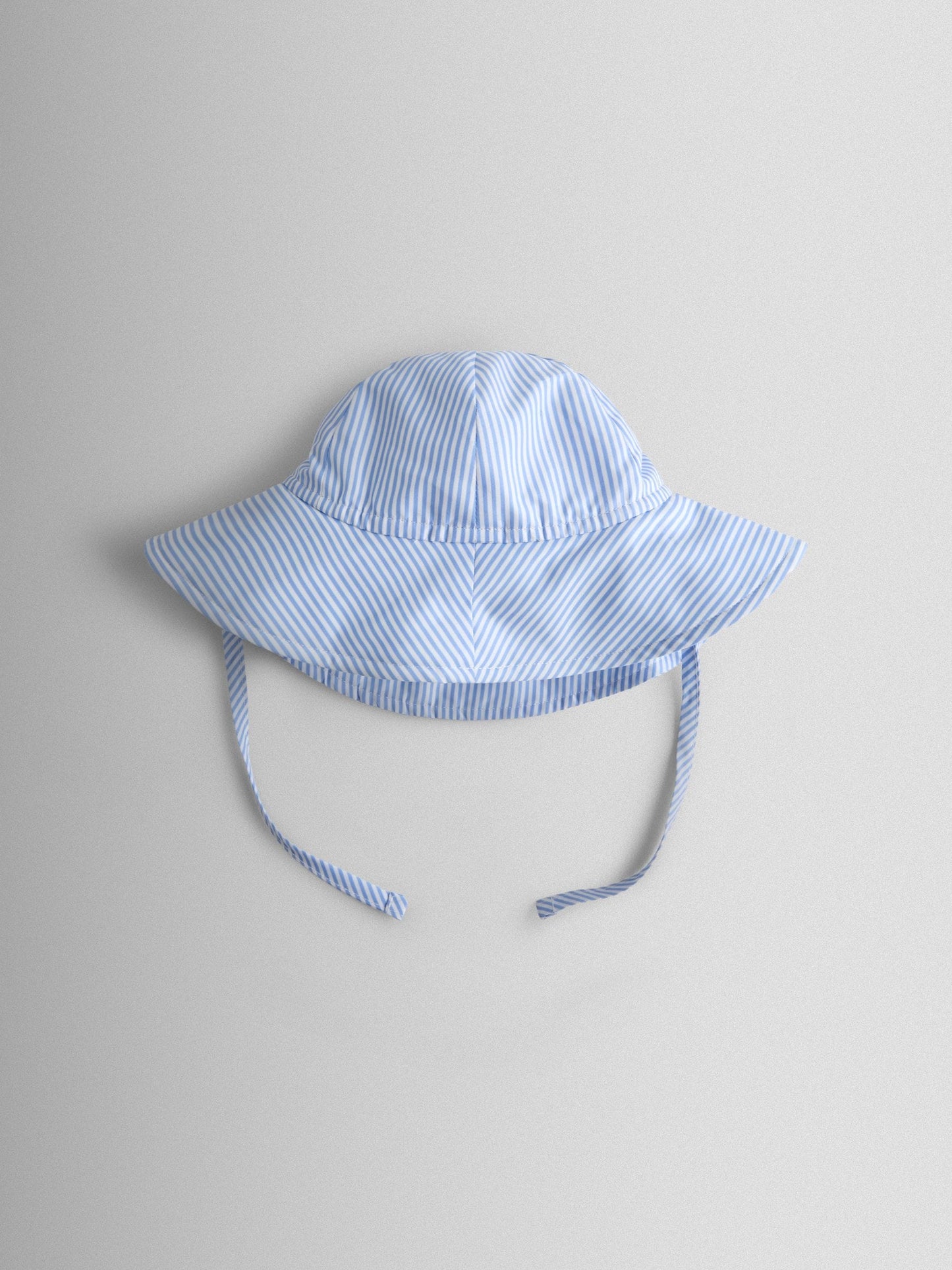 JoJo Maman Bébé Blue Cherry Stripe Floppy Swim Hat image 2