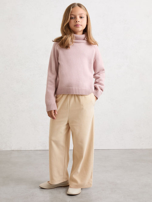 Reiss Neutral Charlie 3-9 yrs Corduroy Drawstring Trousers image 1