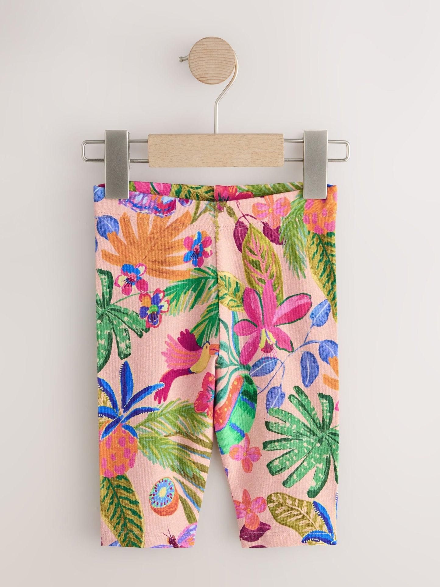 Pink Fruit Print Crop Leggings (3mths-7yrs) image 4