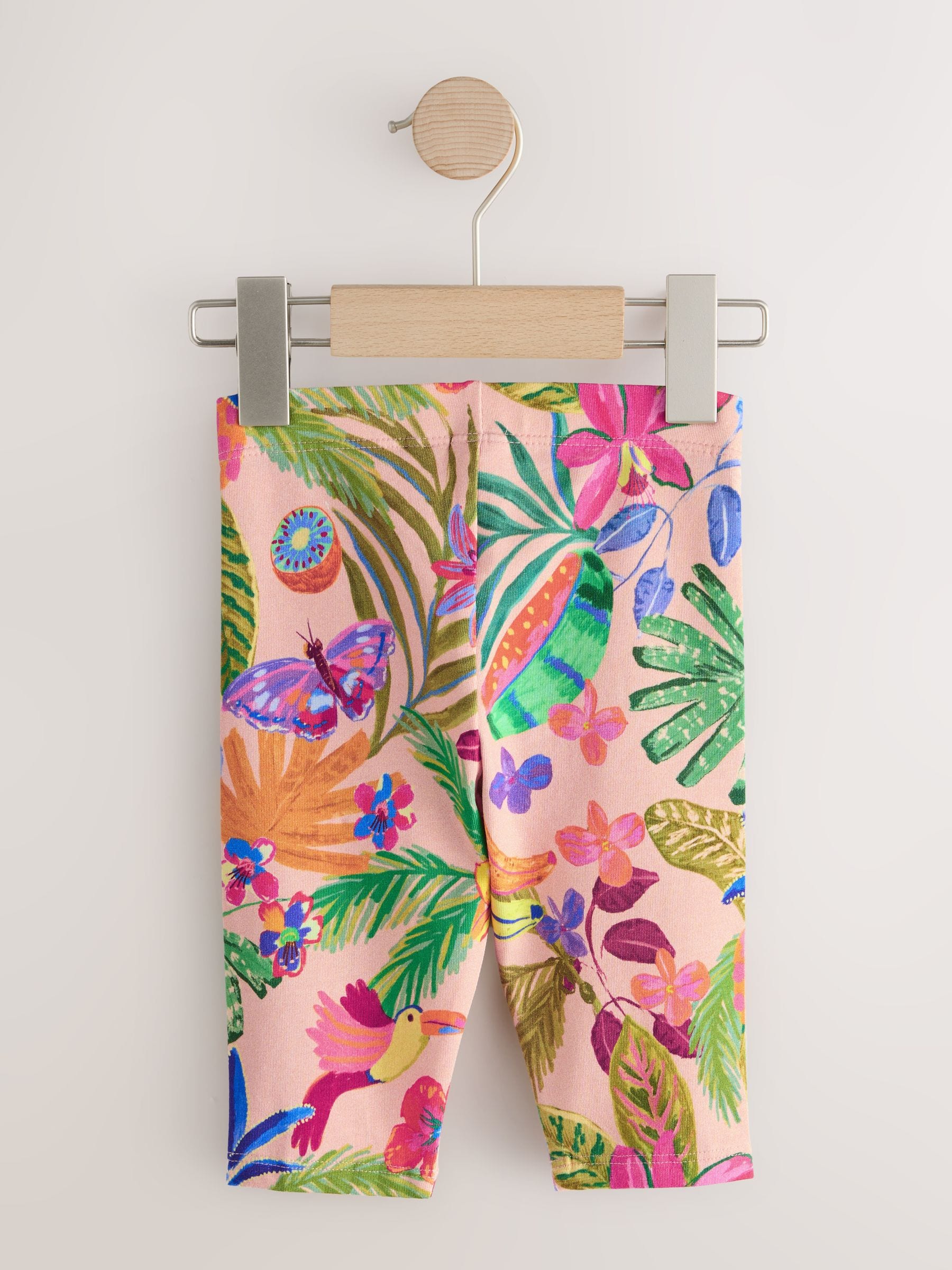 Pink Fruit Print Crop Leggings (3mths-7yrs) image 5