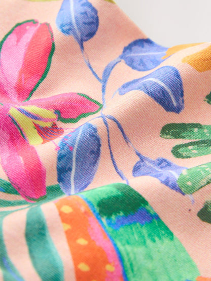 Pink Fruit Print Crop Leggings (3mths-7yrs) image 7