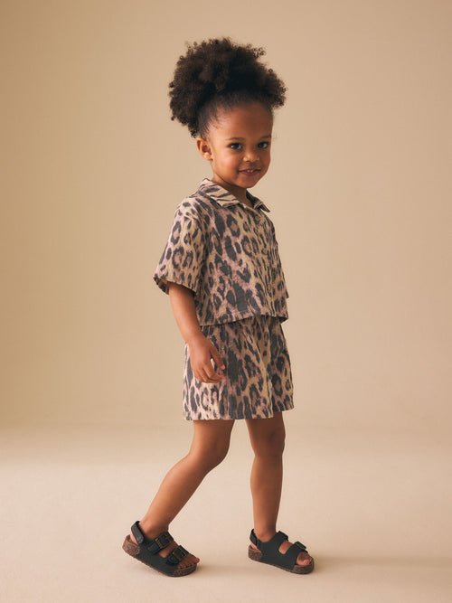Dsiney Kidz - Animal Print Shirt And Short Co-Ord Set (3mths-10yrs) image 1