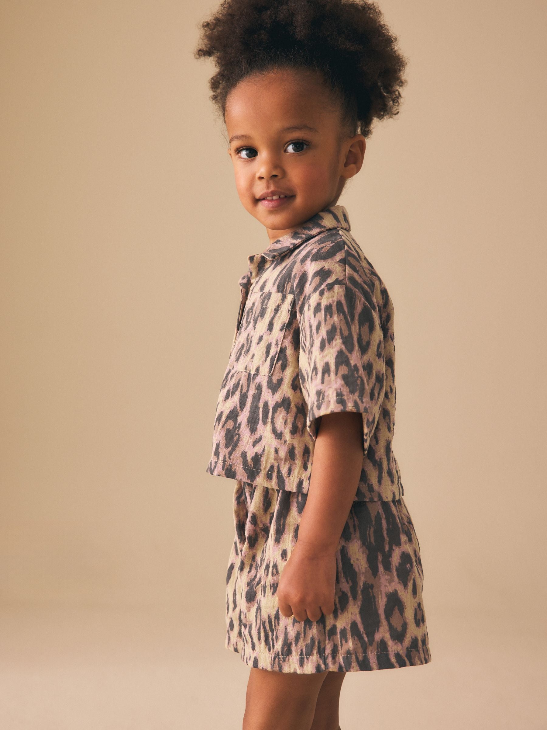 Animal Print Shirt And Short Co-Ord Set (3mths-10yrs) image 4