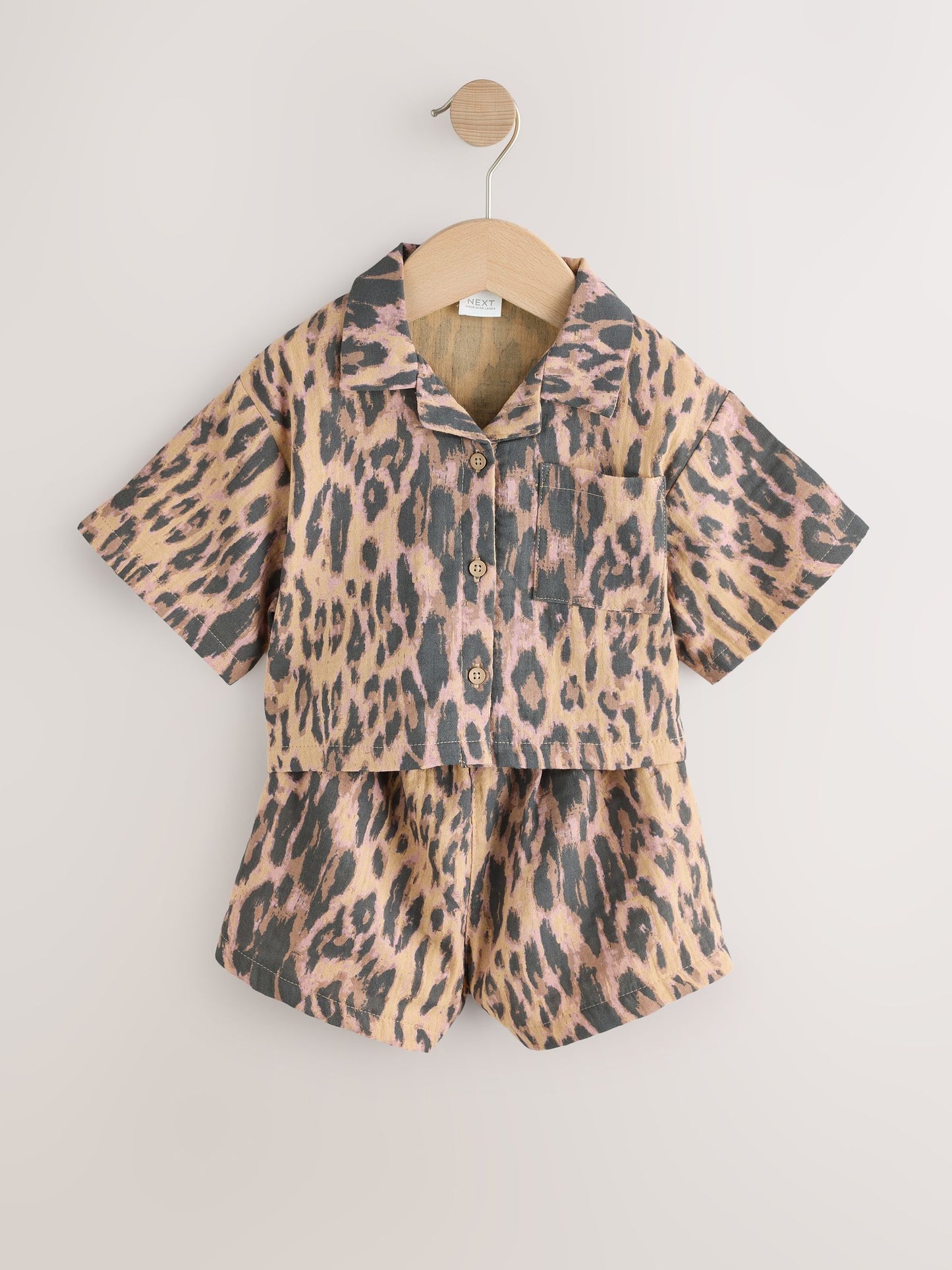 Animal Print Shirt And Short Co-Ord Set (3mths-10yrs) image 5