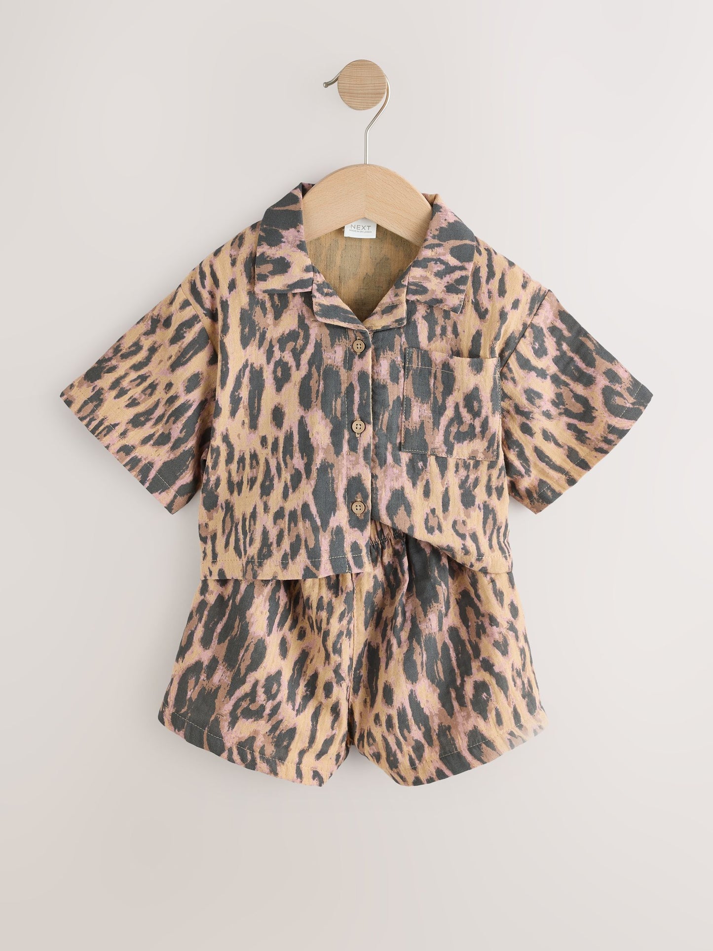 Animal Print Shirt And Short Co-Ord Set (3mths-10yrs) image 6