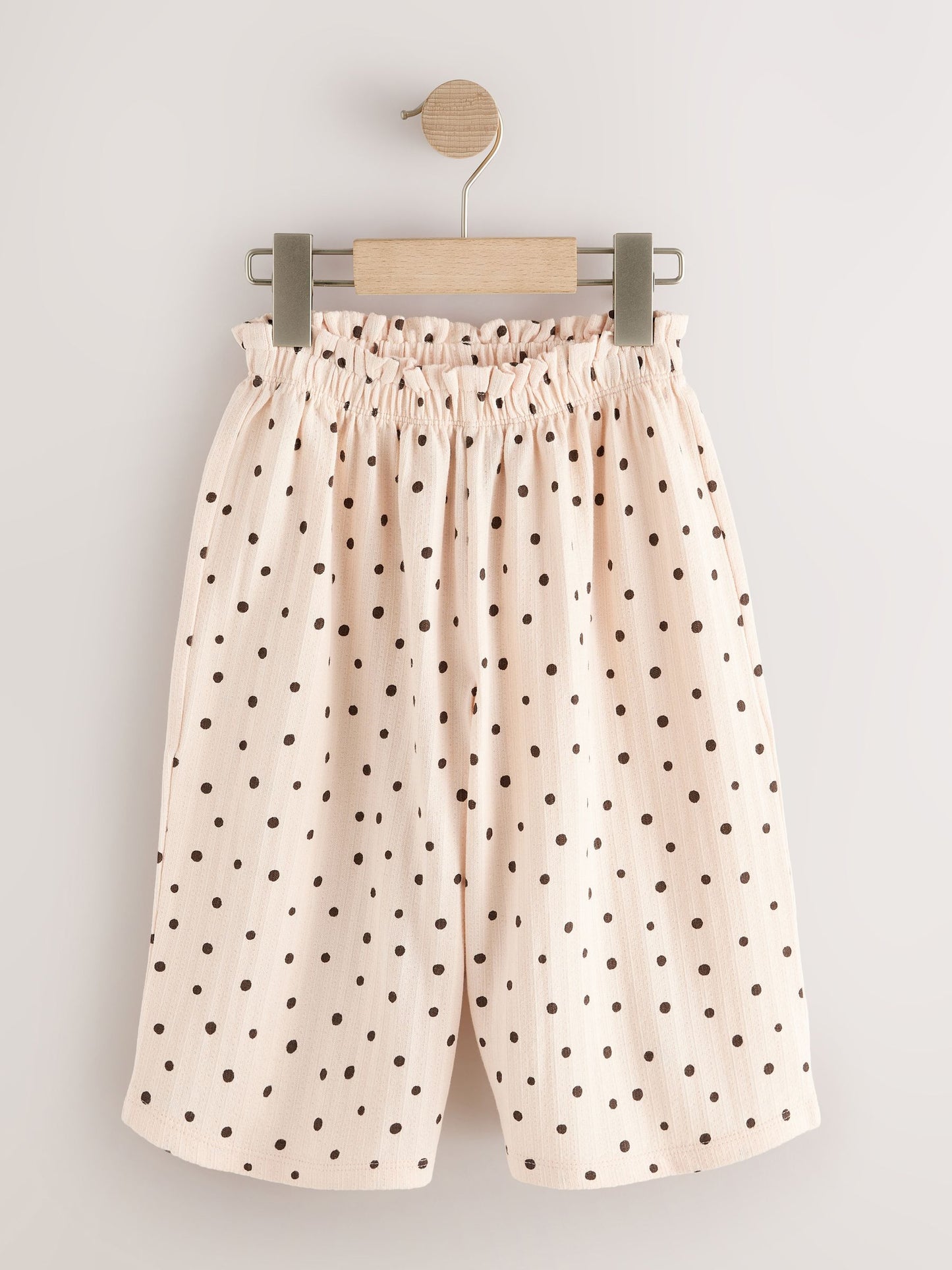 Ecru Mono Spot Wide Leg Trousers (3mths-7yrs) image 3