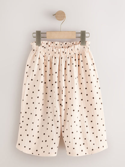 Ecru Mono Spot Wide Leg Trousers (3mths-7yrs) image 3