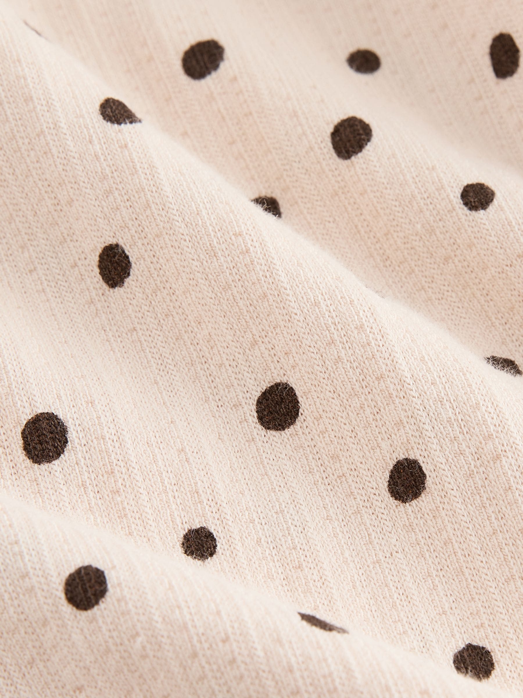 Ecru Mono Spot Wide Leg Trousers (3mths-7yrs) image 6