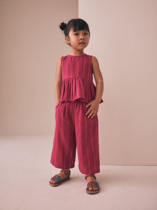 Berry Pink Top And Trousers Set (3mths-8yrs) image 1