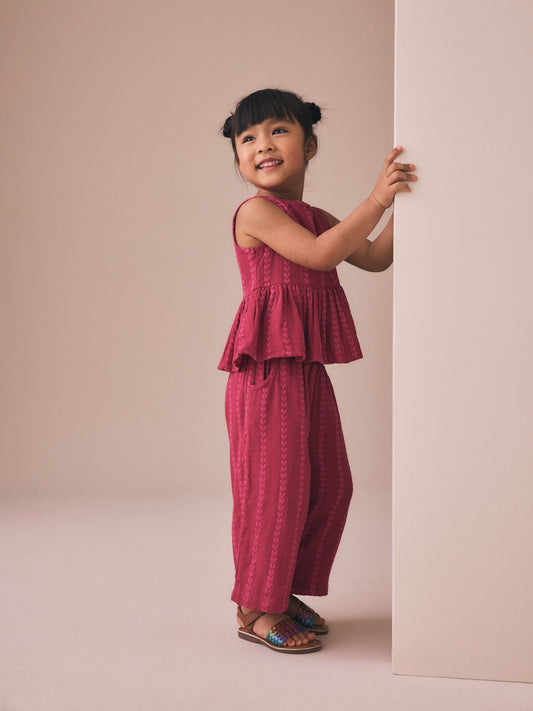Berry Pink Top And Trousers Set (3mths-8yrs) image 3