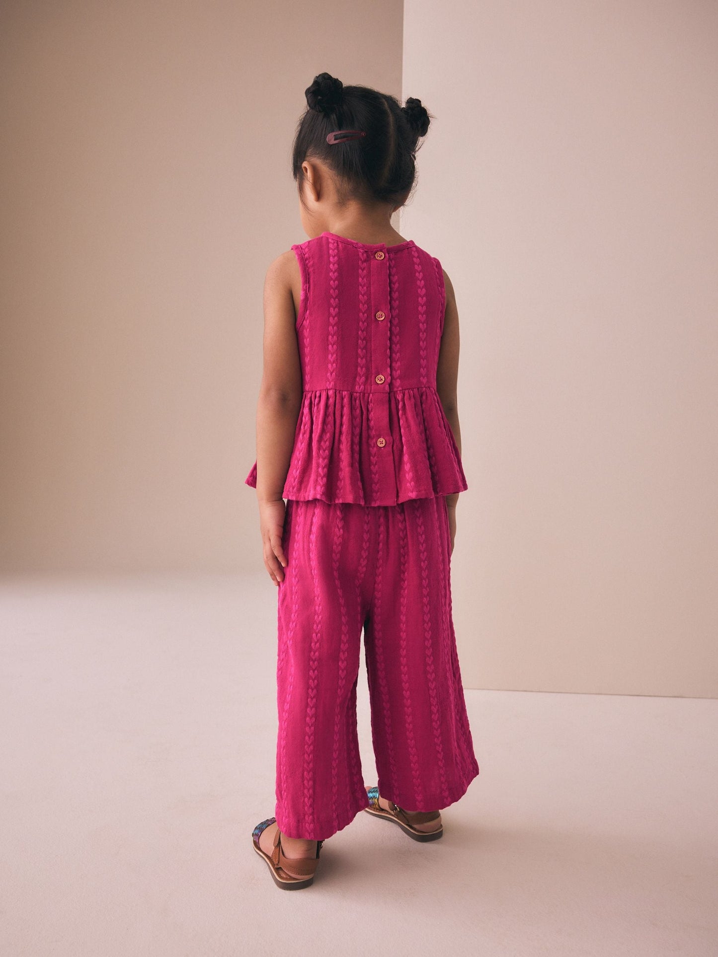 Berry Pink Top And Trousers Set (3mths-8yrs) image 3