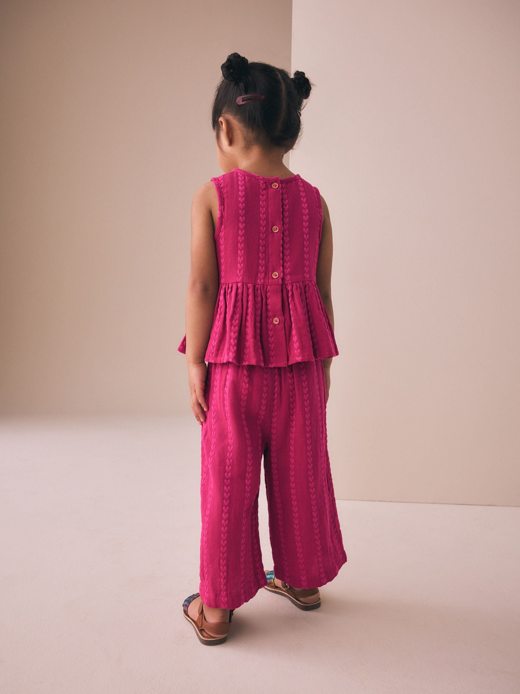 Berry Pink Top And Trousers Set (3mths-8yrs) image 3