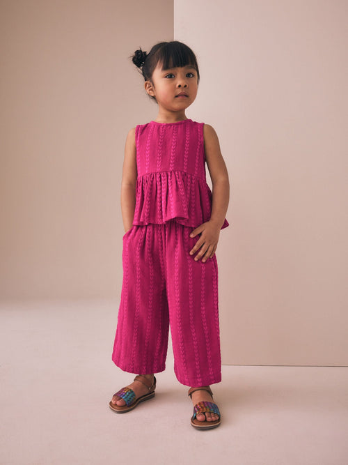 Berry Pink Top And Trousers Set (3mths-8yrs) image 1