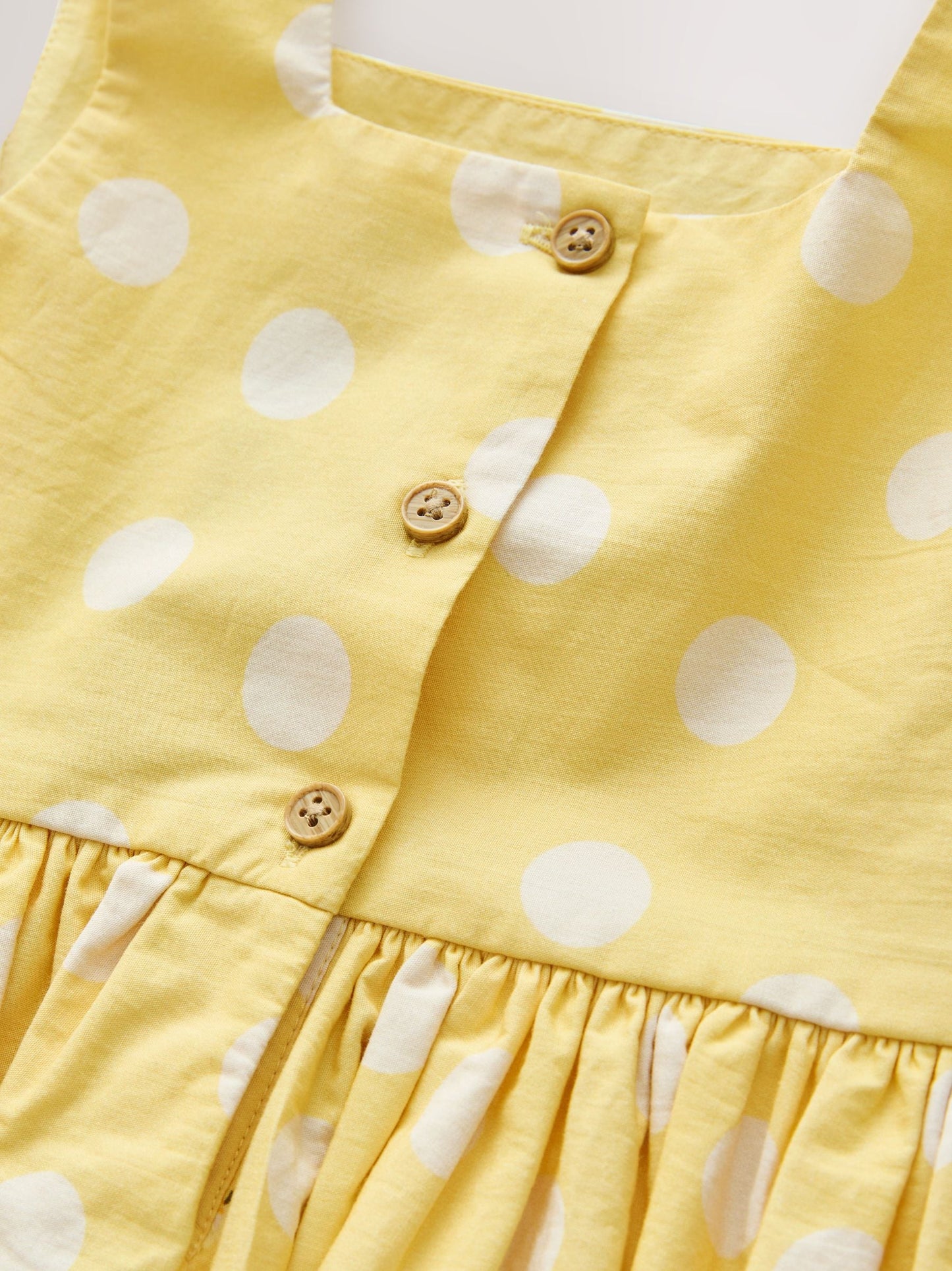 Yellow Lemon Spot Bow Front Prom Dress (3mths-8yrs) image 8