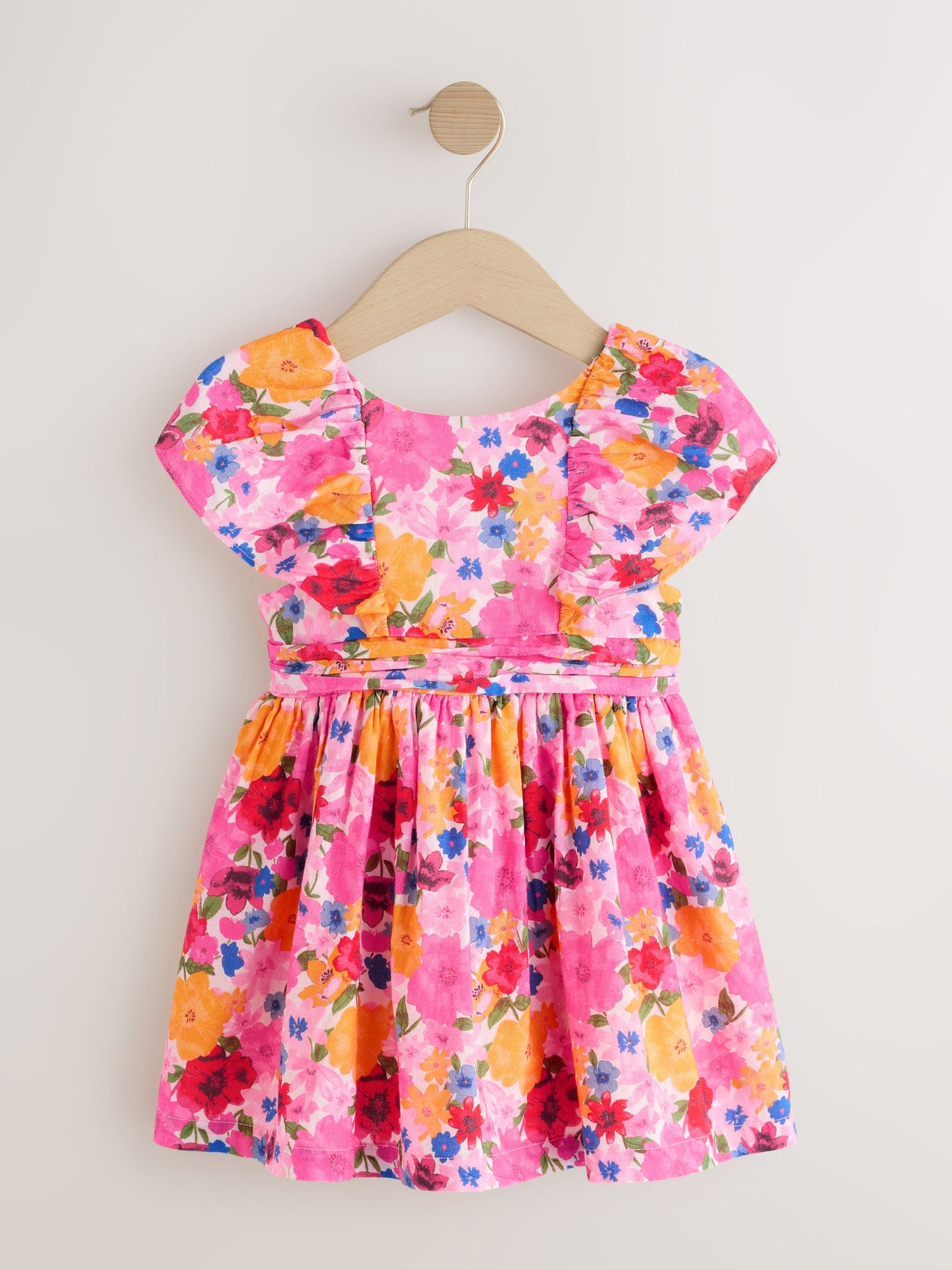Multi Bright Print Angel Sleeve Prom Dress (3mths-8yrs) image 5