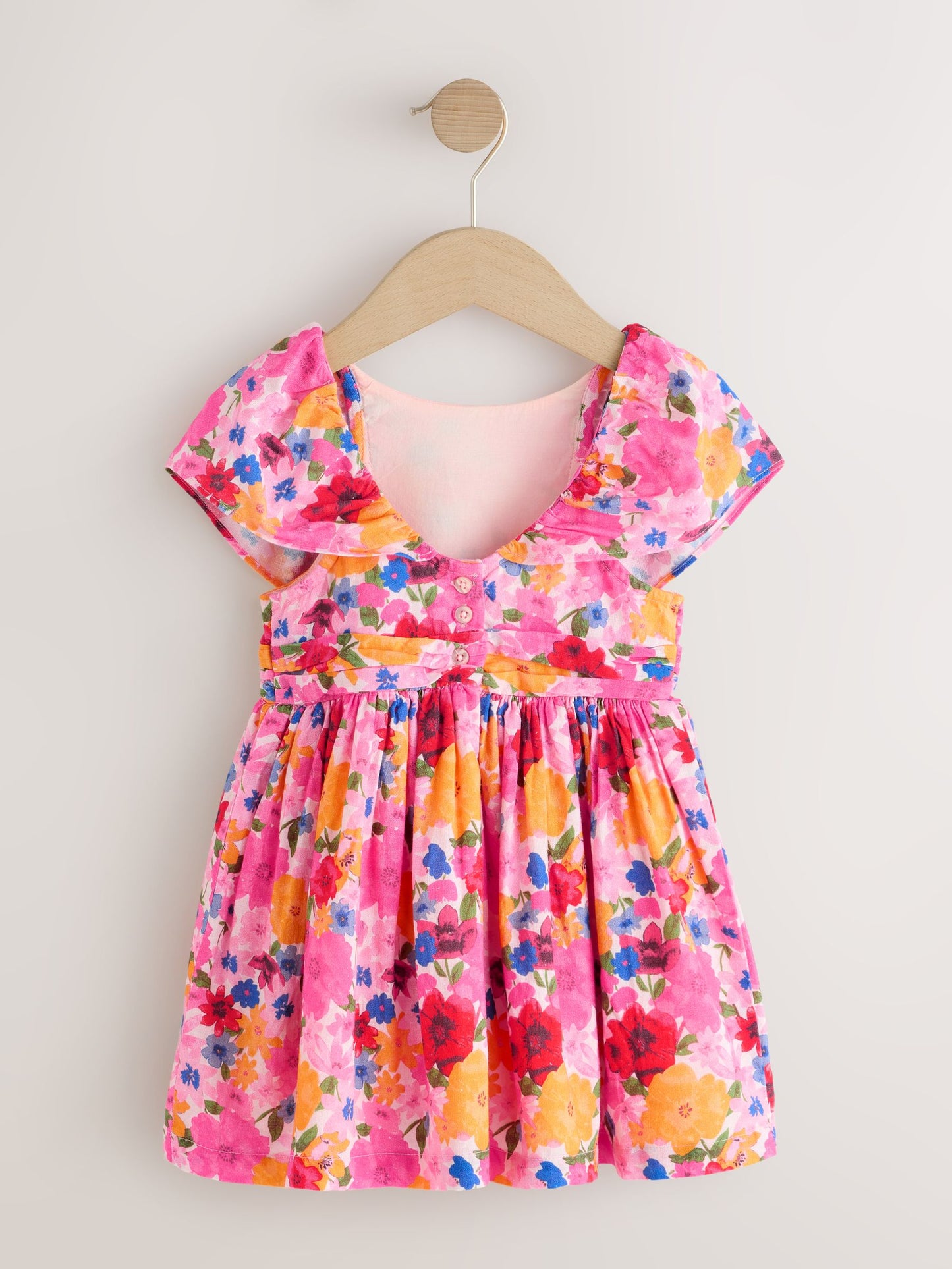 Multi Bright Print Angel Sleeve Prom Dress (3mths-8yrs) image 6