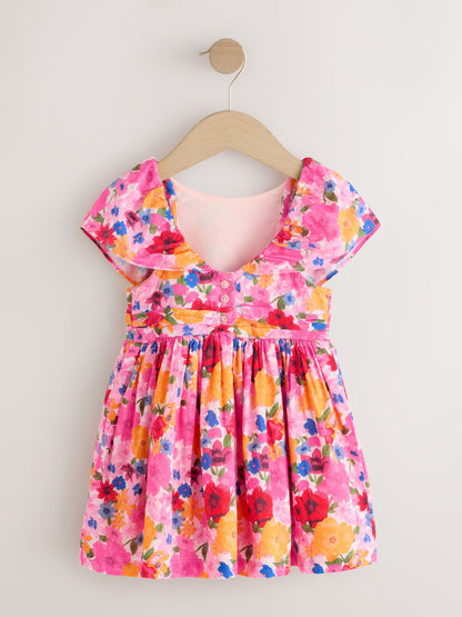 Multi Bright Print Angel Sleeve Prom Dress (3mths-8yrs) image 6