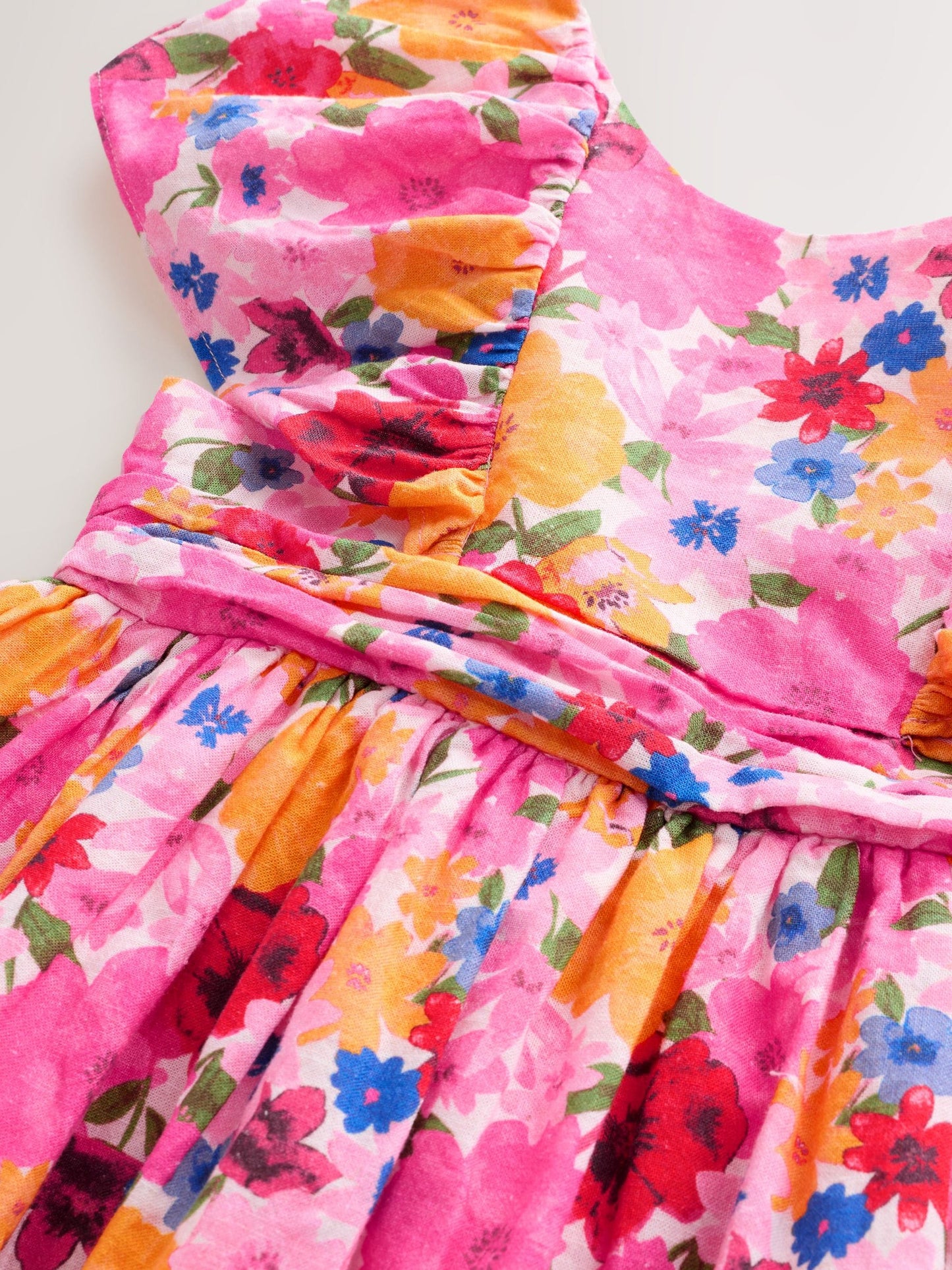 Multi Bright Print Angel Sleeve Prom Dress (3mths-8yrs) image 7