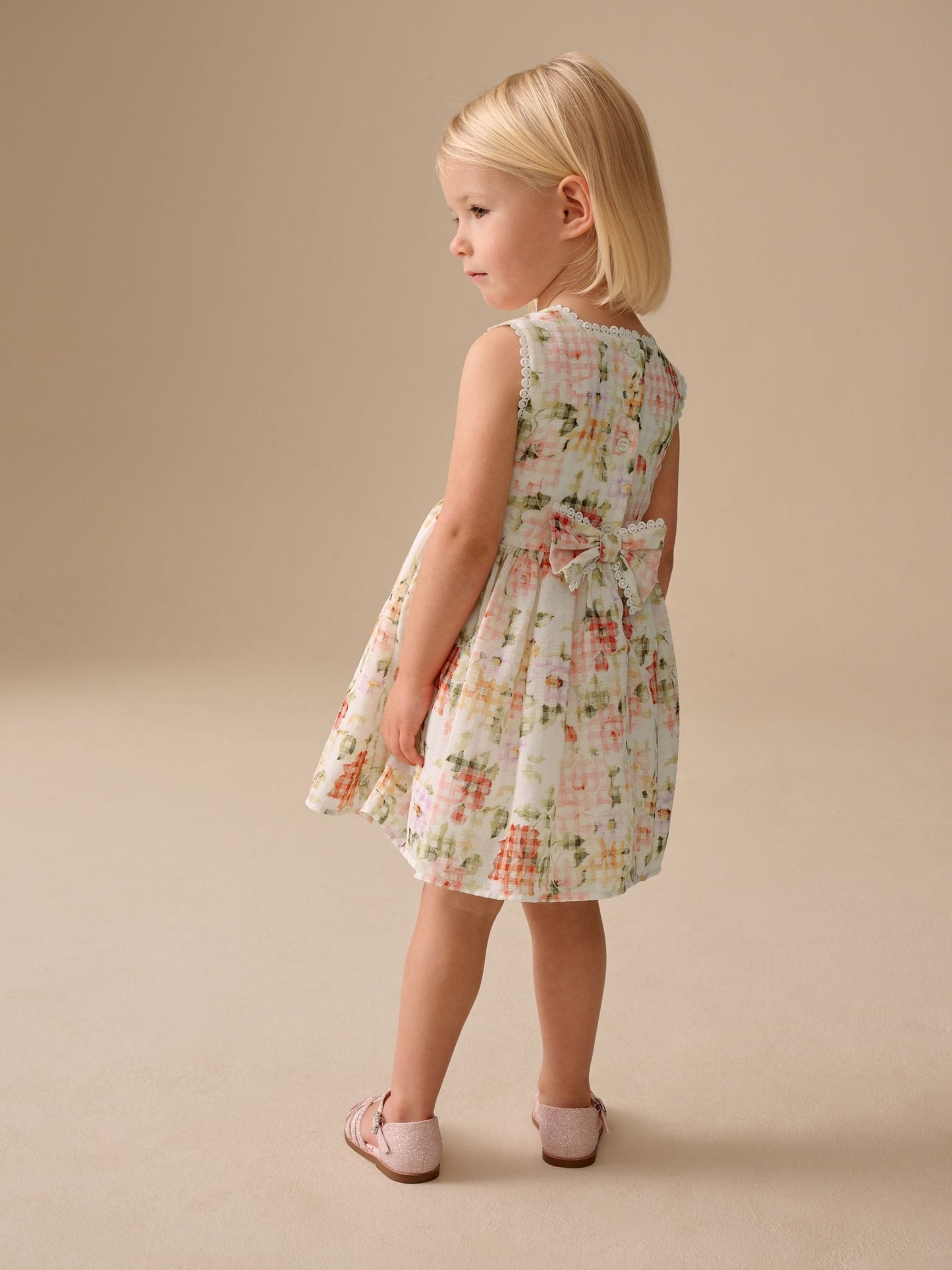 Pale Pink Floral Prom Dress (3mths-8yrs) image 3