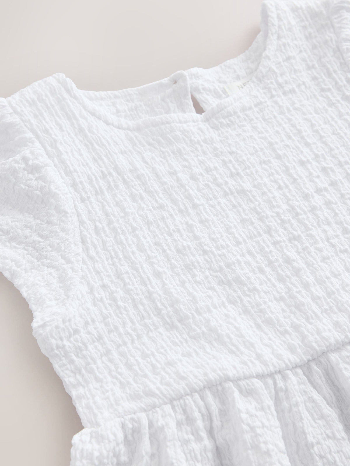 Dsiney Kidz - White Angel Sleeve Crinkle Dress (3-16yrs) image 6