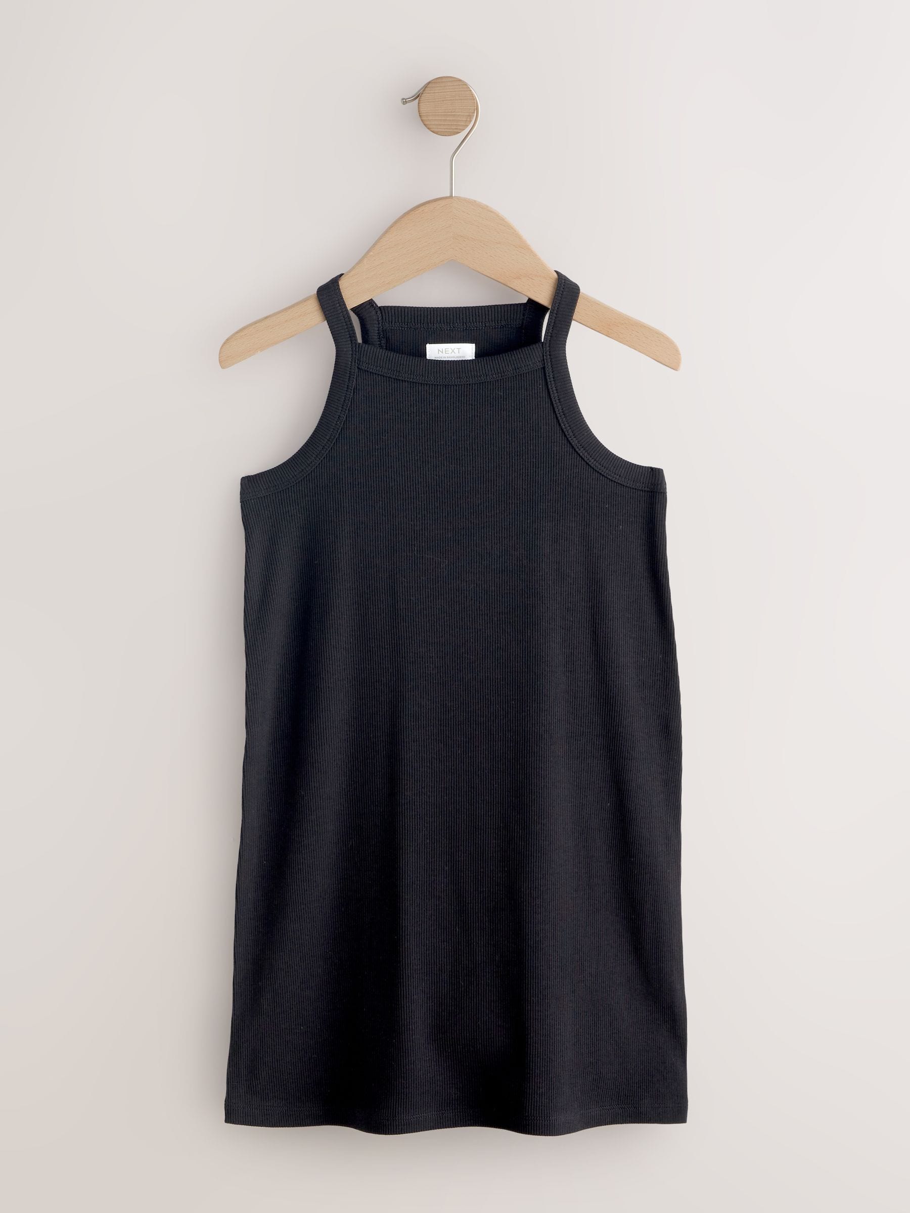Black Rib Racer Dress (3-16yrs) image 4