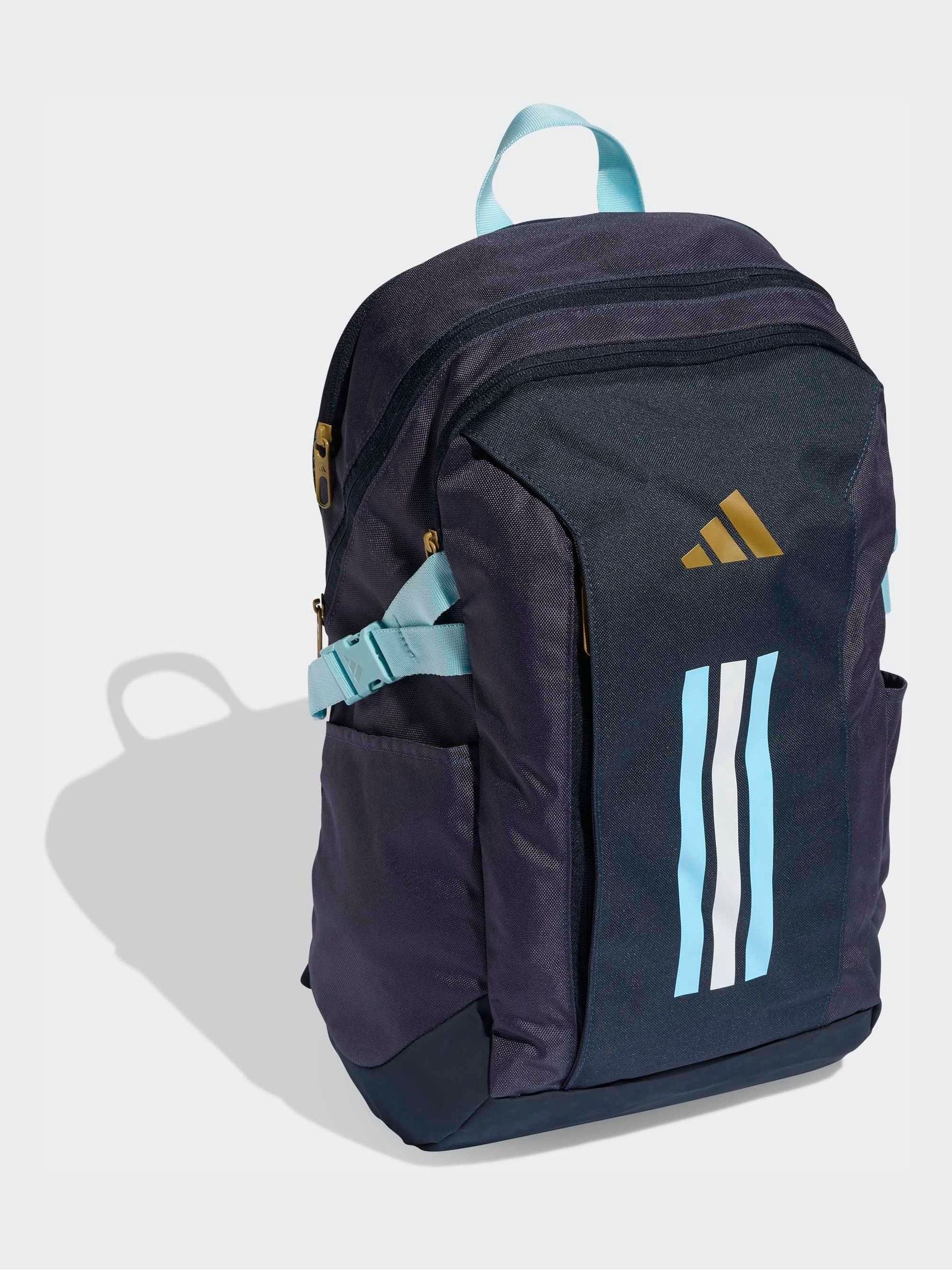 adidas Navy Blue 3 Stripe VIII Bag image 1