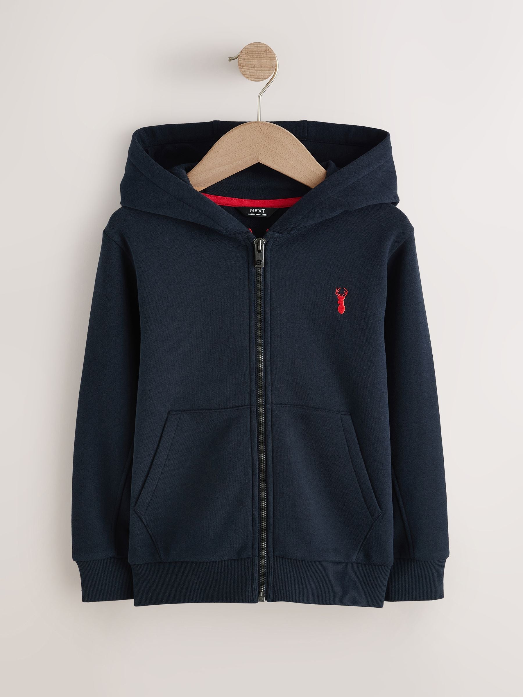 Dsiney Kidz - Navy Stag Zip Through Sweat Hoodie (3-16yrs) image 1