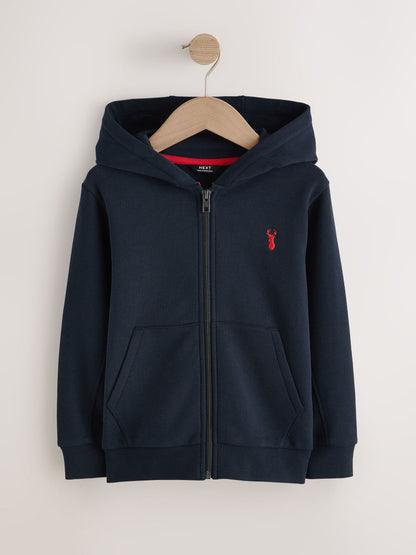 Dsiney Kidz - Navy Stag Zip Through Sweat Hoodie (3-16yrs) image 1
