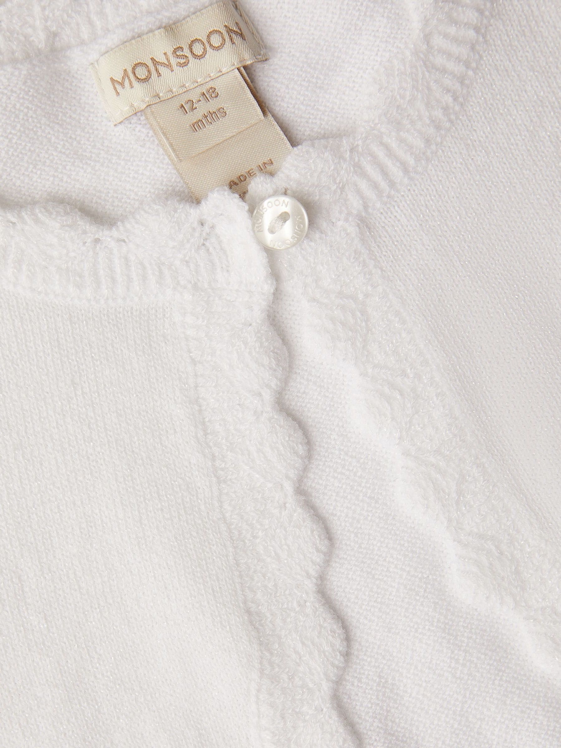 Dsiney Kidz - Monsoon Cream Baby Maeve Cardigan image 3