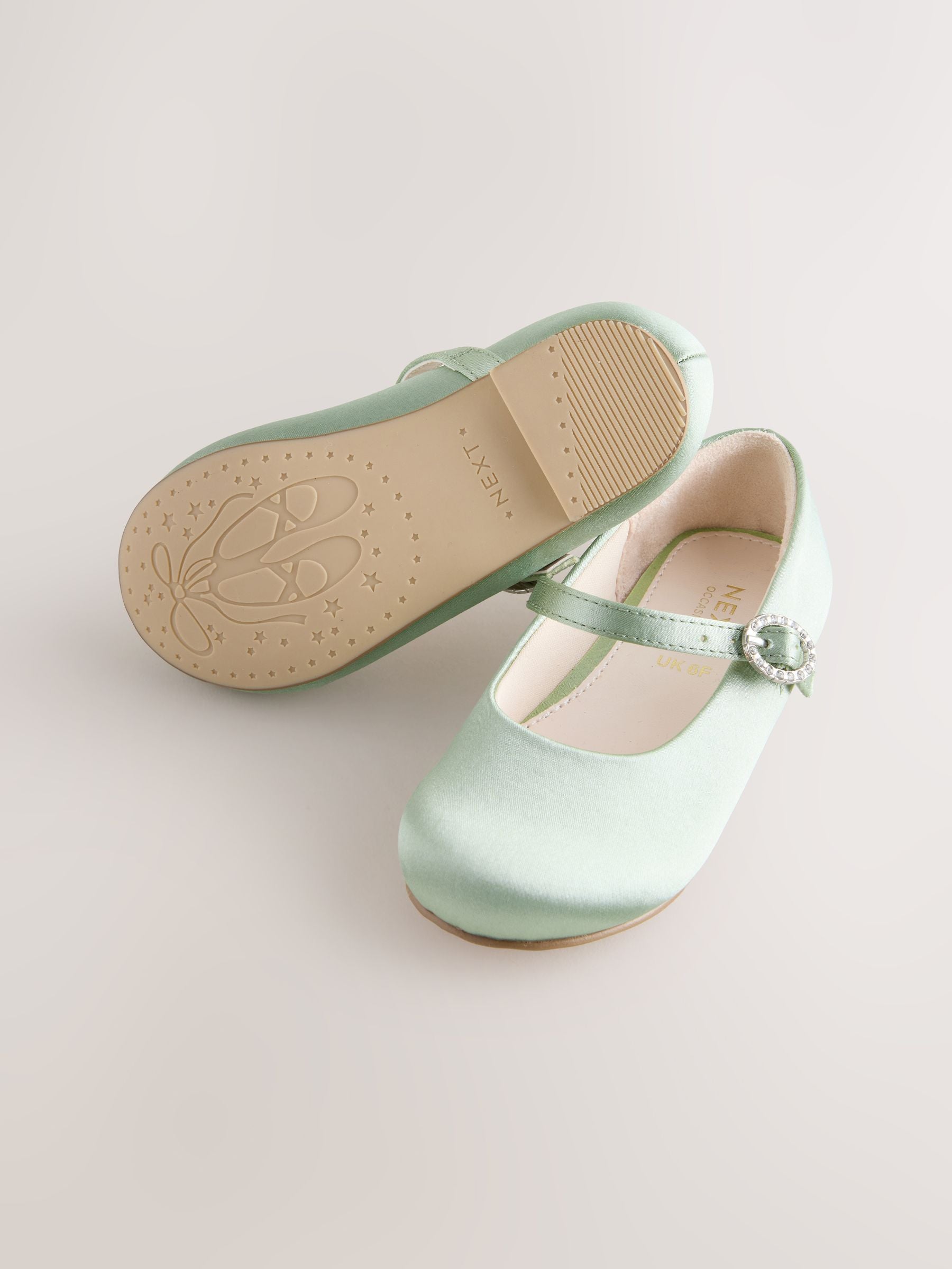 Green Standard Fit (F) Flower Girl Occasion Mary Jane Shoes image 4