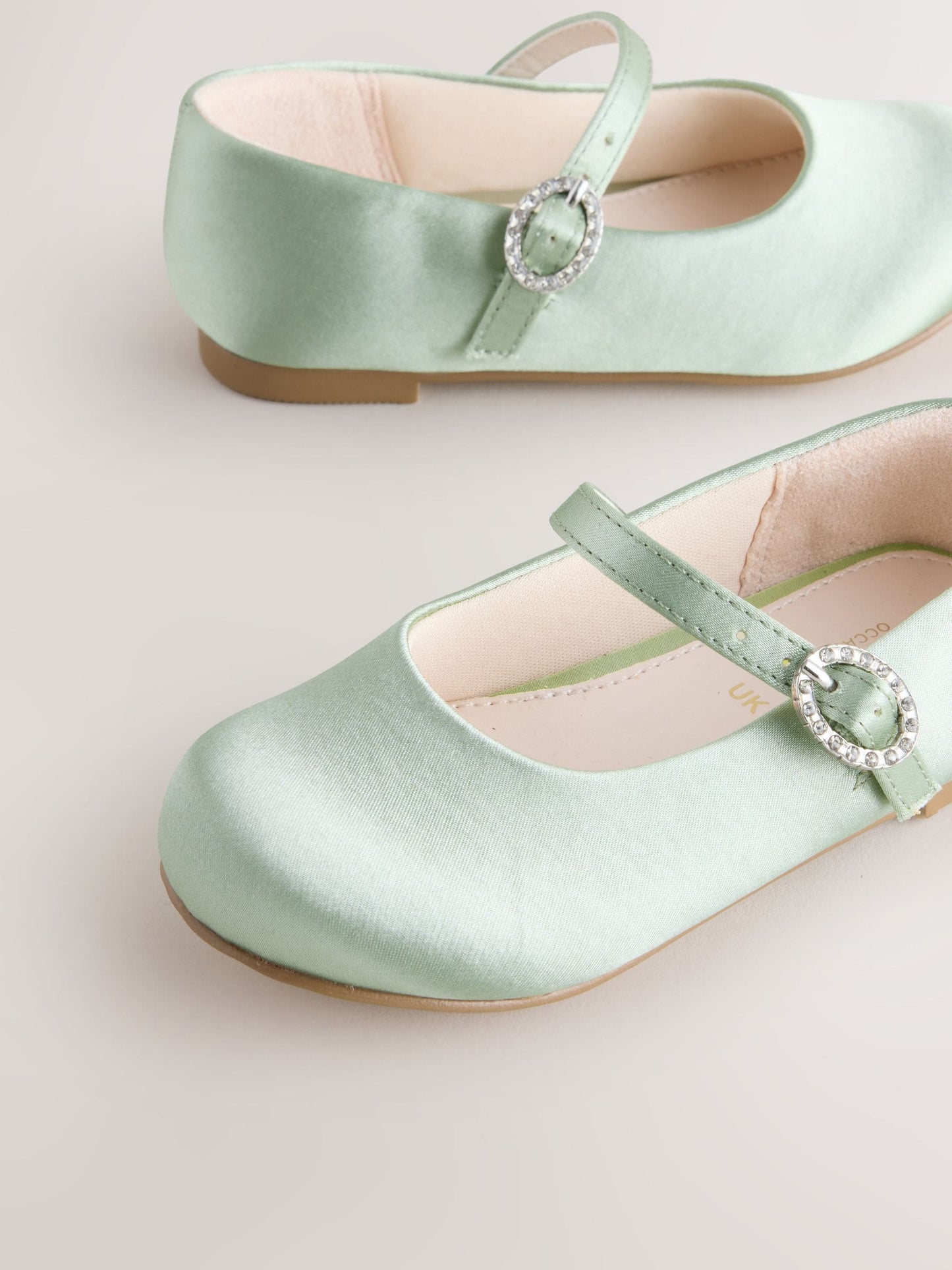 Green Standard Fit (F) Flower Girl Occasion Mary Jane Shoes image 6