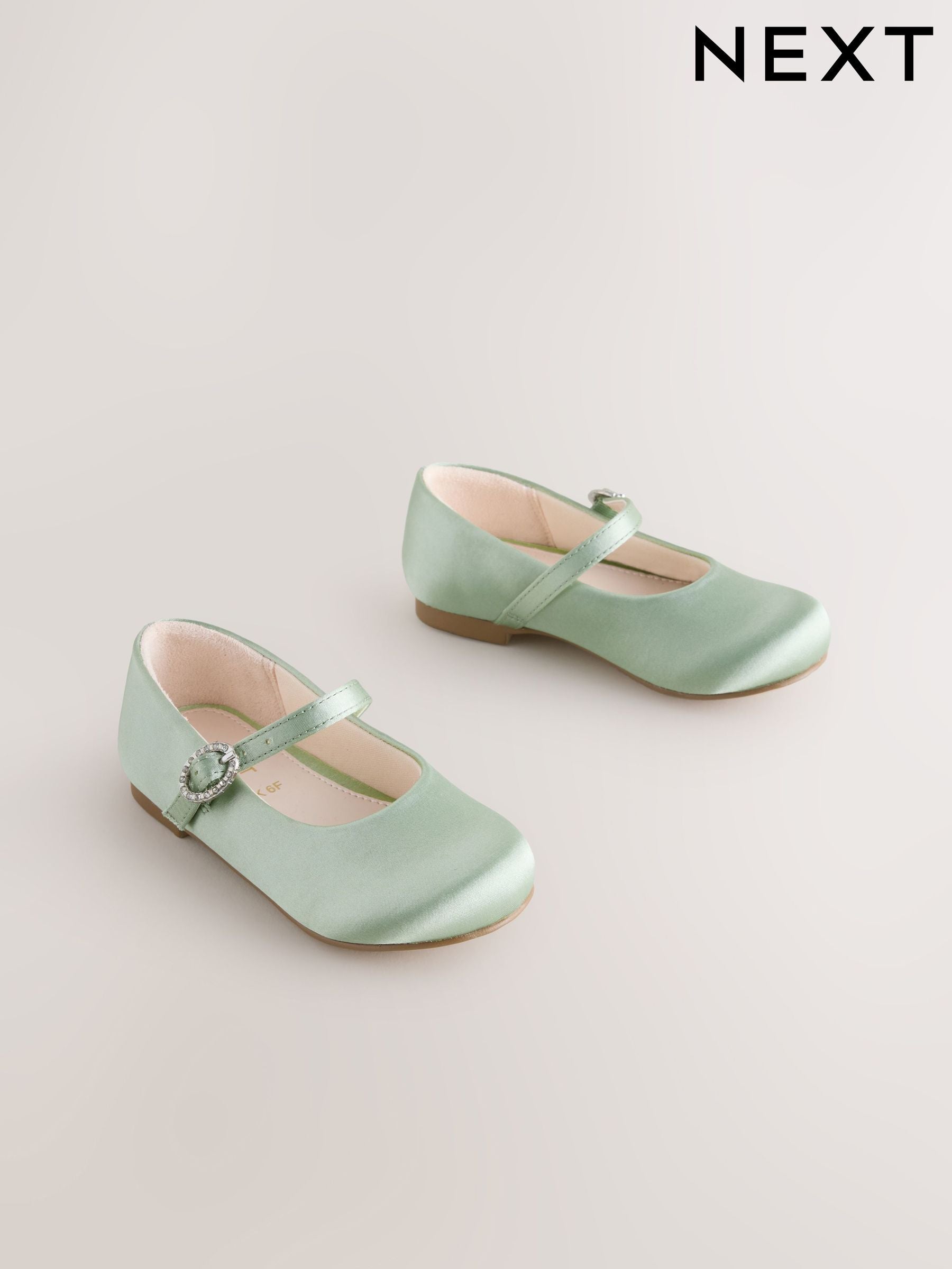Green Standard Fit (F) Flower Girl Occasion Mary Jane Shoes image 7