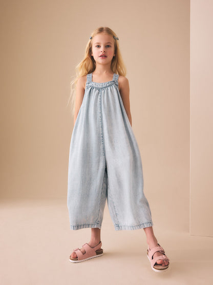 Dsiney Kidz - Blue Denim Barrel Leg Jumpsuit (3-16yrs) image 2