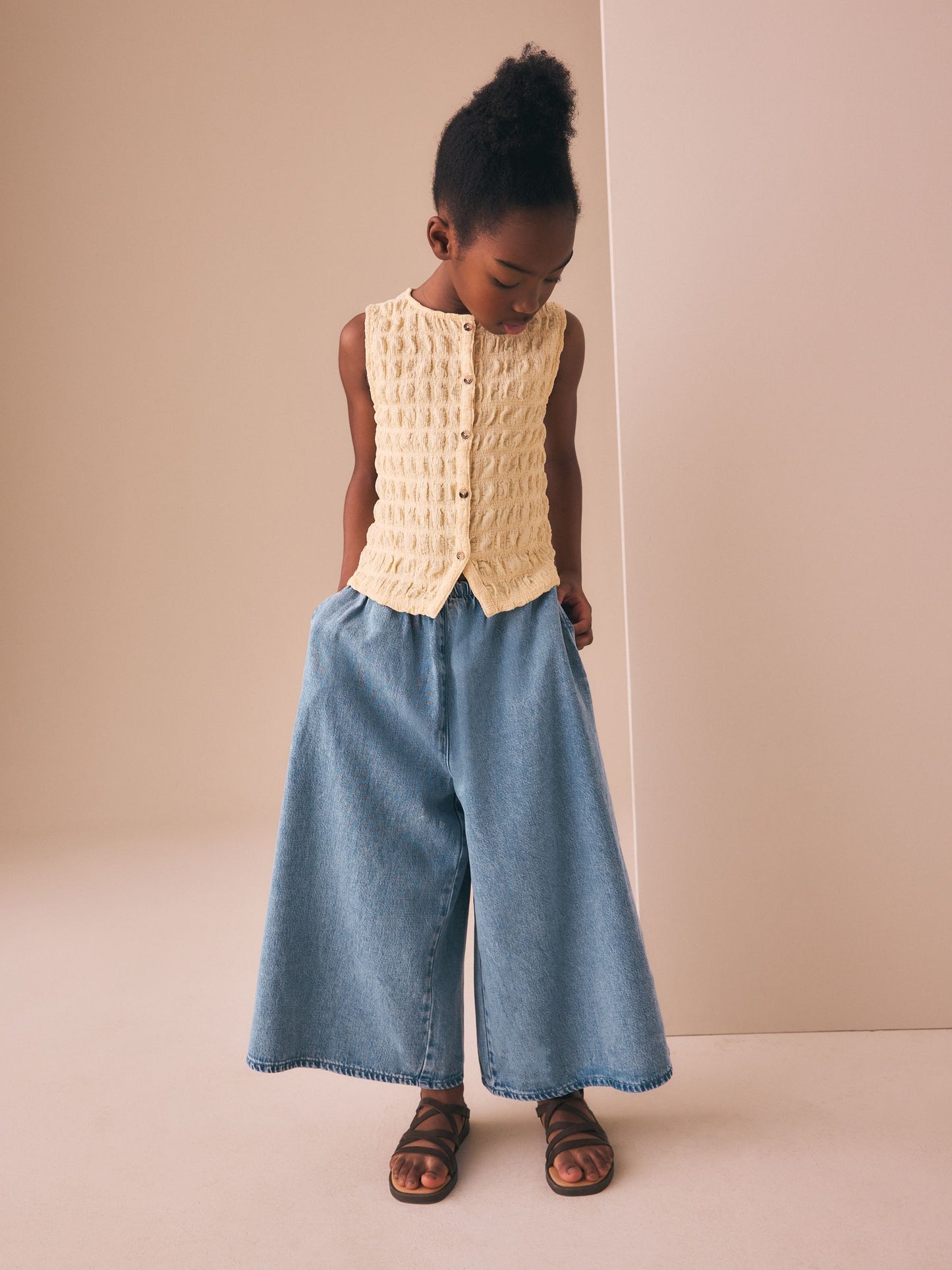 Dsiney Kidz - Mid Denim Culotte Trousers (3-16yrs) image 2