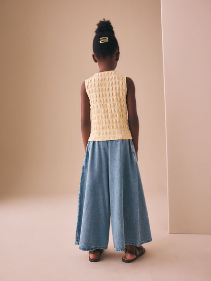 Dsiney Kidz - Mid Denim Culotte Trousers (3-16yrs) image 3