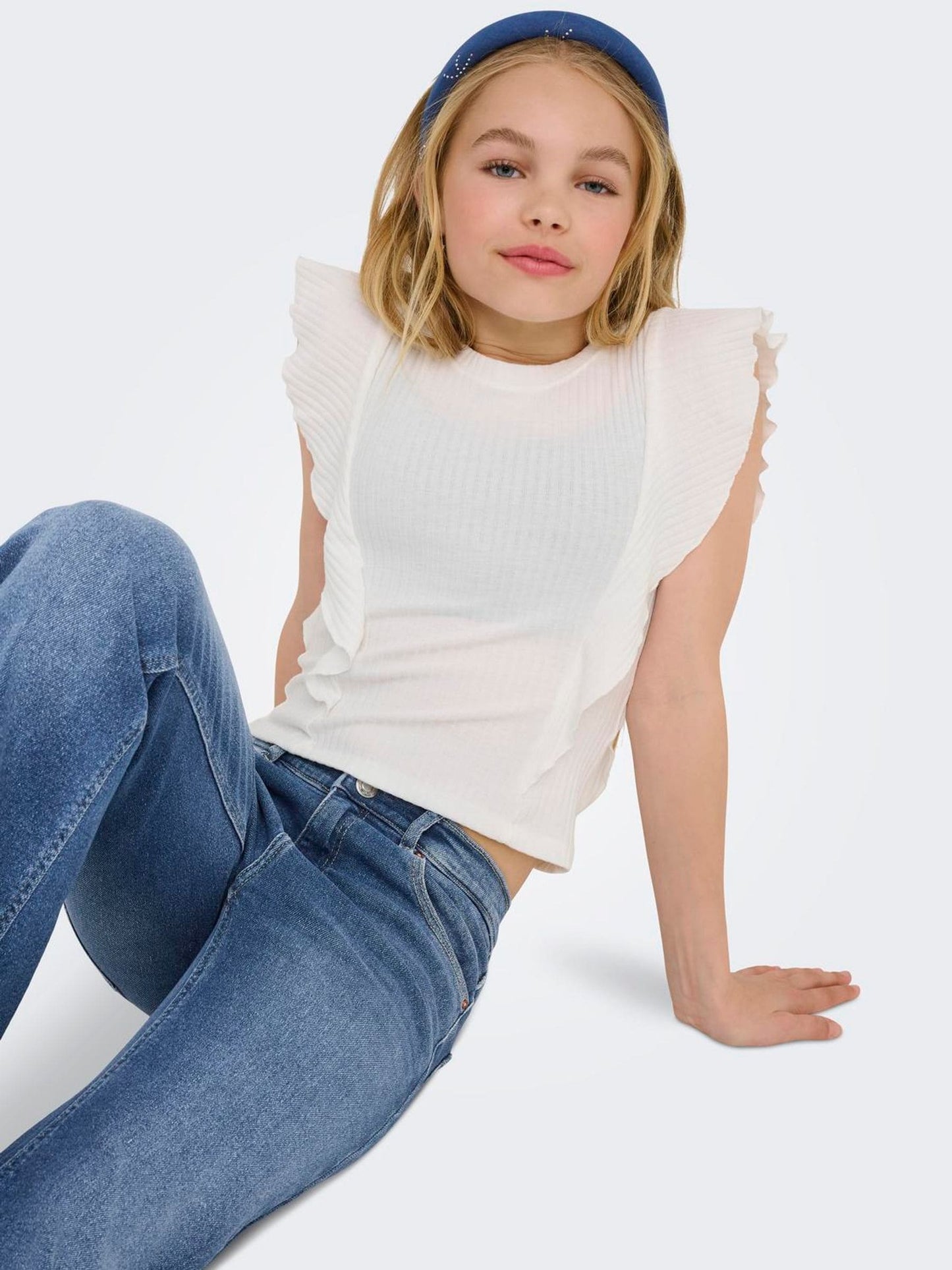 Dsiney Kidz - ONLY KIDS Blue Flared Leg Jeans image 3