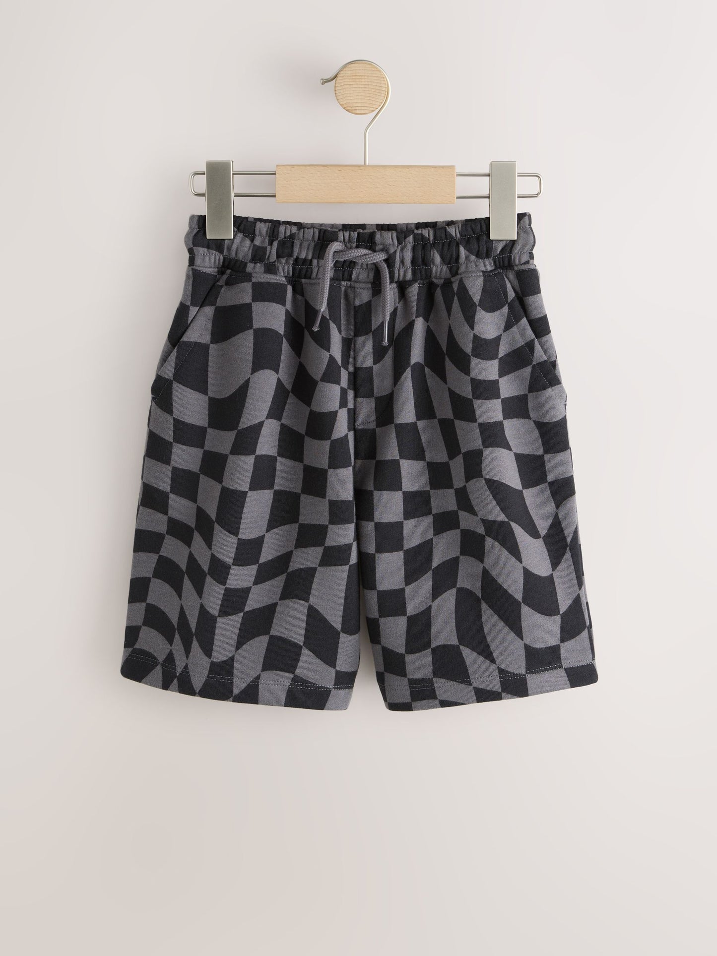 Dsiney Kidz - Black Check Regular Fit Basic Shorts (3-16yrs) image 1