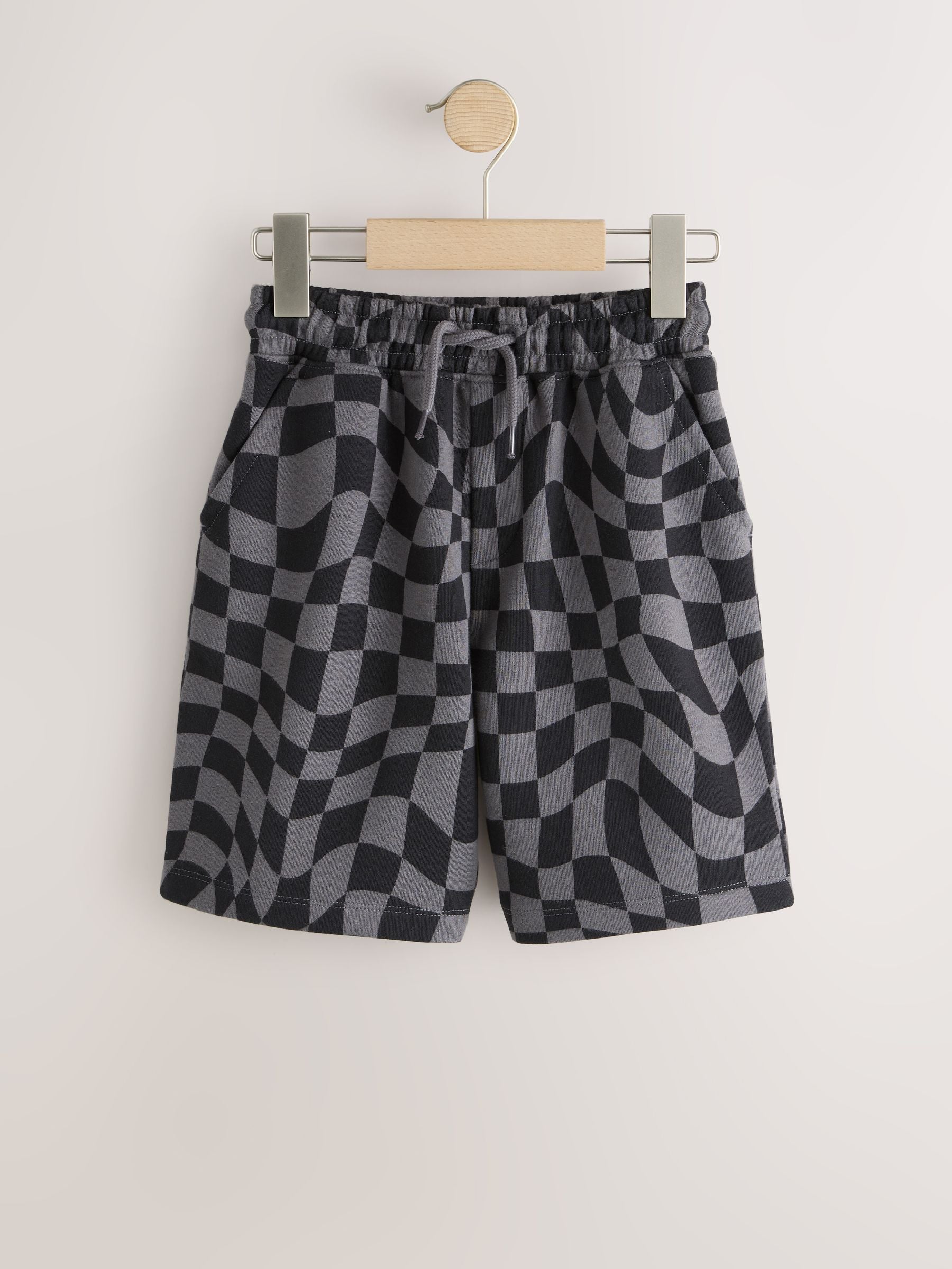 Dsiney Kidz - Black Check Regular Fit Basic Shorts (3-16yrs) image 1