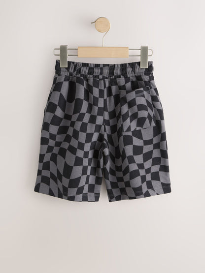 Dsiney Kidz - Black Check Regular Fit Basic Shorts (3-16yrs) image 2