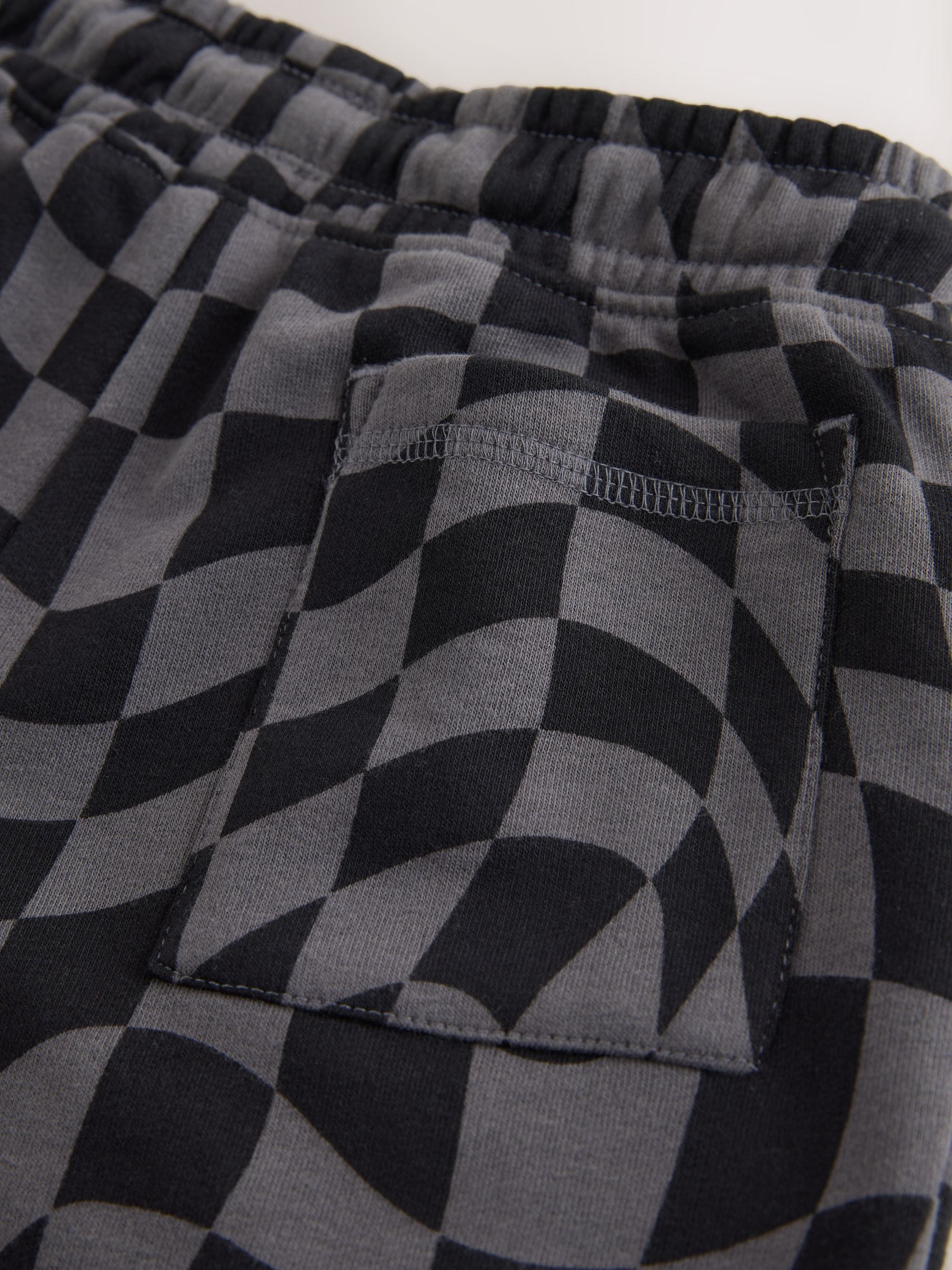 Dsiney Kidz - Black Check Regular Fit Basic Shorts (3-16yrs) image 4