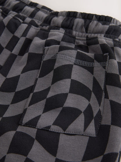 Dsiney Kidz - Black Check Regular Fit Basic Shorts (3-16yrs) image 4