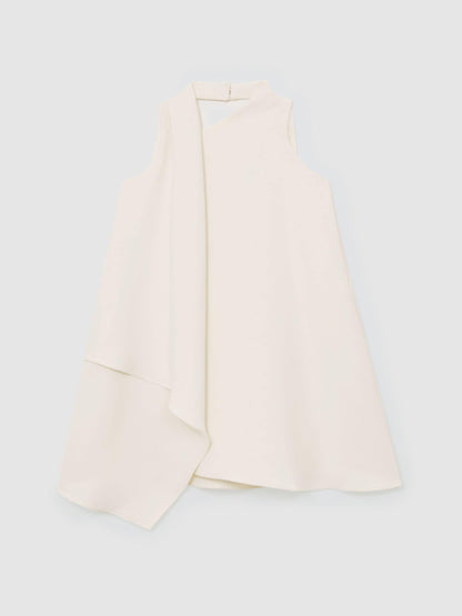 Reiss Ivory Zoe 3-9 yrs Draped Sleeveless Shift Dress image 2