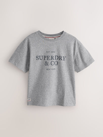Superdry Green/Blue T-Shirts 3 Pack image 2
